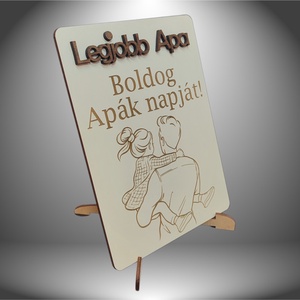 Apák Napi Tábla (Legjobb Apa fehér) - Meska.hu