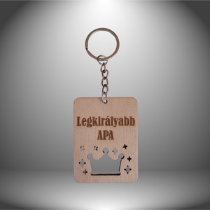 Apák Napja Kulcstartó (Legkirályabb apa) - Meska.hu