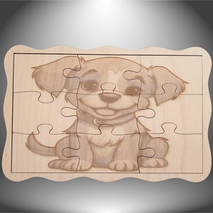 Kutyás Puzzle, Játék & Sport, Puzzle, Forma puzzle, Gravírozás, pirográfia, MESKA