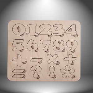 Számos Behelyettesítő, Játék & Sport, Puzzle, Forma puzzle, Gravírozás, pirográfia, MESKA