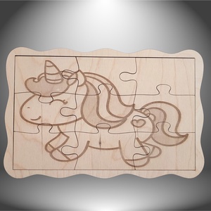 Pónis Puzzle, Játék & Sport, Puzzle, Forma puzzle, Gravírozás, pirográfia, MESKA