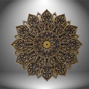 3D Mandala - Arany Ragyogás - Meska.hu