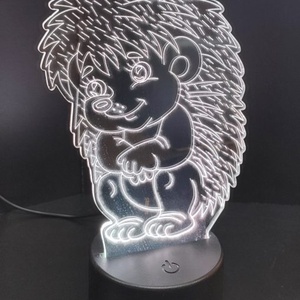 Süni alakú LED lámpa, Otthon & Életmód, Lámpa, Hangulatlámpa, Gravírozás, pirográfia, MESKA