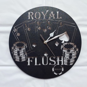 Póker Óra ( Royal Flush), Otthon & Életmód, Dekoráció, Fali és függő dekoráció, Falióra & óra, , MESKA