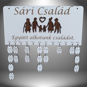 Családi naptár - Meska.hu