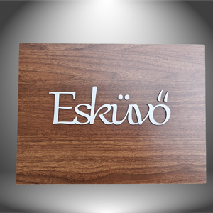 3D Esküvői Tábla - Meska.hu