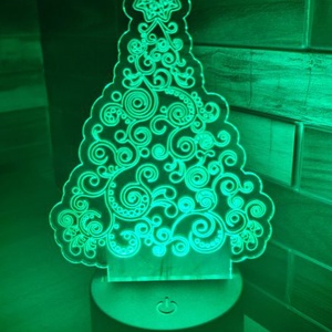 Karácsonyfa LED Lámpa - karácsony - karácsonyi lakásdekoráció - karácsonyi fénydekoráció - Meska.hu