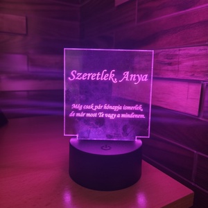 Ledes Plexi Tábla - otthon & életmód - lámpa - asztali lámpa - Meska.hu