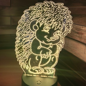 Süni alakú LED lámpa, Otthon & Életmód, Lámpa, Hangulatlámpa, Gravírozás, pirográfia, MESKA