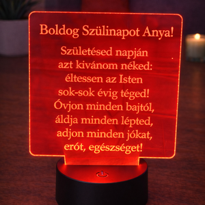 Ledes Plexi Tábla - otthon & életmód - lámpa - asztali lámpa - Meska.hu