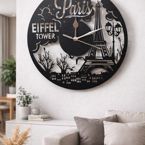 Paris Eifell Torony Óra, Otthon & Életmód, Dekoráció, Fali és függő dekoráció, Falióra & óra, , MESKA