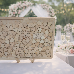 Vendégkönyv (Téglalap alakú), Esküvő, Emlék & Ajándék, Vendégkönyv, Famegmunkálás, MESKA