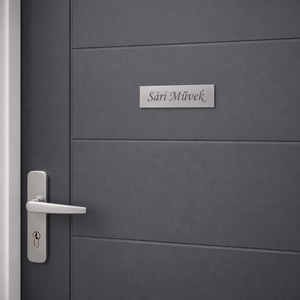 Névtábla, Otthon & Életmód, Ház & Kert, Névtábla, Gravírozás, pirográfia, MESKA