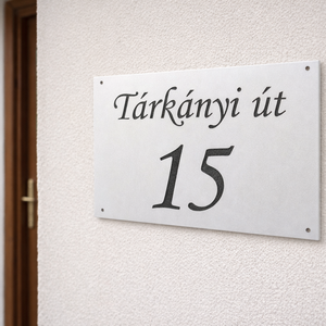 Házszámtábla, Otthon & Életmód, Ház & Kert, Házszám, Gravírozás, pirográfia, MESKA