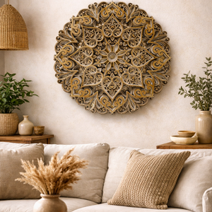 3D Mandala - Szívvirág, Otthon & Életmód, Dekoráció, Spiritualitás, Mandala, Famegmunkálás, Festett tárgyak, MESKA