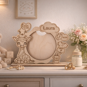 Zsiráfos Képkeret - Meska.hu