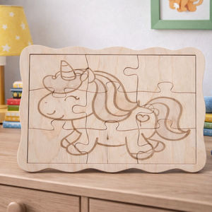 Pónis Puzzle, Játék & Sport, Puzzle, Forma puzzle, Gravírozás, pirográfia, MESKA