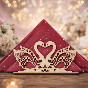 Hattyú Alakú Szalvétatartó, Otthon & Életmód, Konyhafelszerelés, tálalás, Tálalás, Szalvétatartó, szalvétagyűrű, Famegmunkálás, MESKA