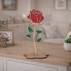 Örök Rózsa, Otthon & Életmód, Virágdekoráció, Virágdíszek, Asztali virágdísz, Famegmunkálás, Festett tárgyak, MESKA