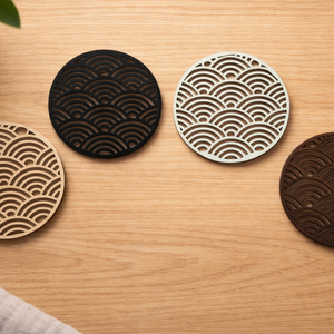 Íves Mintás Poháralátét, Otthon & Életmód, Konyhafelszerelés, tálalás, Tálalás, Tányér- és poháralátét, Famegmunkálás, MESKA