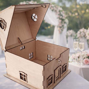 Nászajándék Gyüjtő Házikó - esküvő - emlék & ajándék - nászajándék - nászajándék gyűjtők - Meska.hu