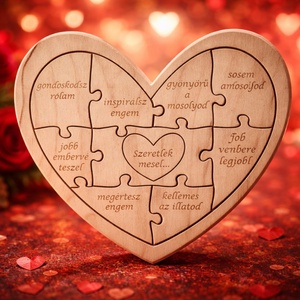 Szív Alakú Puzzle, Szeretlek Mert, Játék & Sport, Puzzle, Forma puzzle, , MESKA