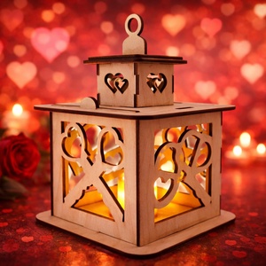 Valentin Kulcs és lakat - Mécsestartó, Otthon & Életmód, Gyertya, illat, aroma, Mécses és mécsestartó, , MESKA