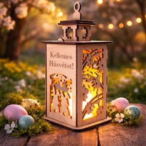 Húsvét Feliratos - Mécsestartó, Otthon & Életmód, Gyertya, illat, aroma, Mécses és mécsestartó, , MESKA
