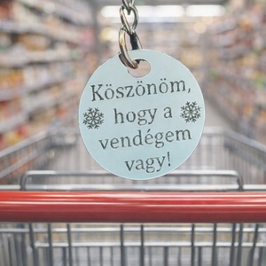 Egyedi bevásárlókocsi érme - Meska.hu