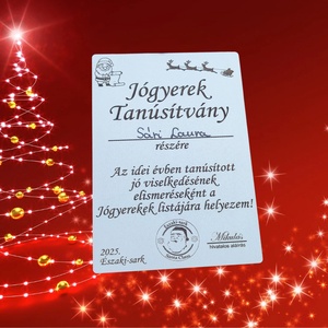 Mikulás Tanúsítvány - Meska.hu