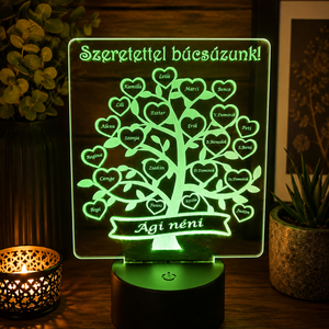 Ballagási LED lámpa (fa motívum) - otthon & életmód - lámpa - hangulatlámpa - Meska.hu