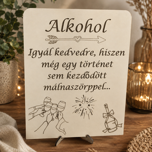 Esküvői Tábla (Alkohol) - esküvő - dekoráció - tábla & jelzés - Meska.hu