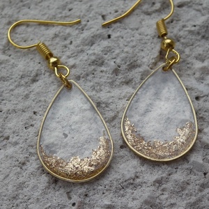 Egy kis arany fülbevaló - ékszer - fülbevaló - lógó csepp fülbevaló - Meska.hu