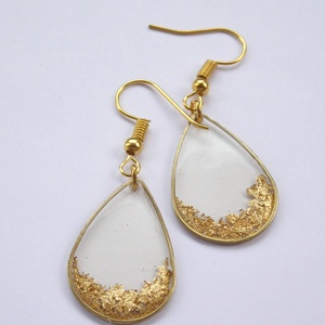 Egy kis arany fülbevaló - ékszer - fülbevaló - lógó csepp fülbevaló - Meska.hu