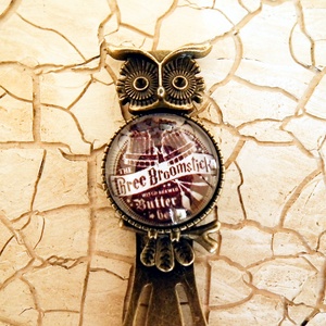 Harry Potter, Három Seprű kocsma cégéres, baglyos csiptetős könyvjelző - otthon & életmód - papír, írószer - Meska.hu