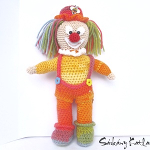 Bohóc, öltöztethető baba, Játék & Sport, Baba & babaház, Öltöztethető baba, Horgolás, MESKA