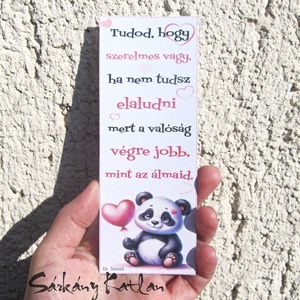 Szerelmes panda karton könyvjelző, Könyv & Zene, Könyvjelző, Mindenmás, MESKA
