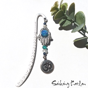 Hamsa fűzött könyvjelző, Könyv & Zene, Könyvjelző, Gyöngyfűzés, gyöngyhímzés, Ékszerkészítés, MESKA