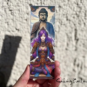 Buddha árnyékában karton könyvjelző - Meska.hu