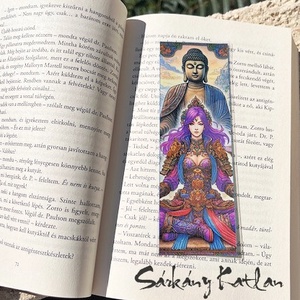 Buddha árnyékában karton könyvjelző - könyv & zene - könyvjelző - Meska.hu
