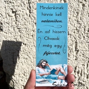 Még egy fejezet karton könyvjelző - Meska.hu