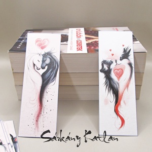 Szerelmes állatkák karton könyvjelző - könyv & zene - könyvjelző - Meska.hu