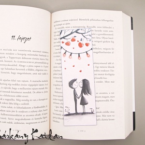 Szerelmesek karton könyvjelző - könyv & zene - könyvjelző - Meska.hu