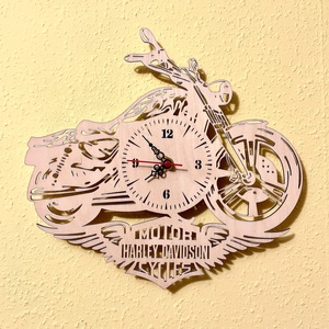 Harley Davidson motoros falióra - otthon & életmód - dekoráció - fali és függő dekoráció - falióra & óra - Meska.hu