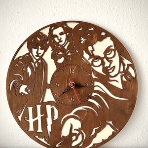 Harry Potter falióra  Egyedi kézműves ajándék, Otthon & Életmód, Dekoráció, Fali és függő dekoráció, Falióra & óra, Famegmunkálás, MESKA
