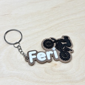 Névre szóló motoros kulcstartó, Táska & Tok, Kulcstartó & Táskadísz, Kulcstartó, Mindenmás, MESKA