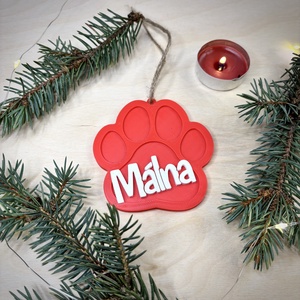 Egyedi kutyás karácsonyfadísz, Karácsony, Karácsonyi lakásdekoráció, Karácsonyfadíszek, Mindenmás, MESKA