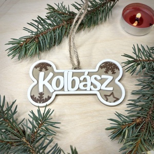 Egyedi kutyás karácsonyfadísz, Karácsony, Karácsonyi lakásdekoráció, Karácsonyfadíszek, Mindenmás, MESKA