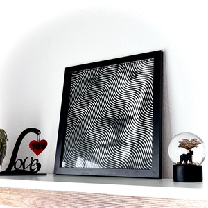 Oroszlán mintás gravírozott tükör, Otthon & Életmód, Dekoráció, Tükör, Mindenmás, MESKA