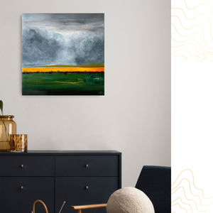 Napvonal  - művészet - festmény - akril - Meska.hu